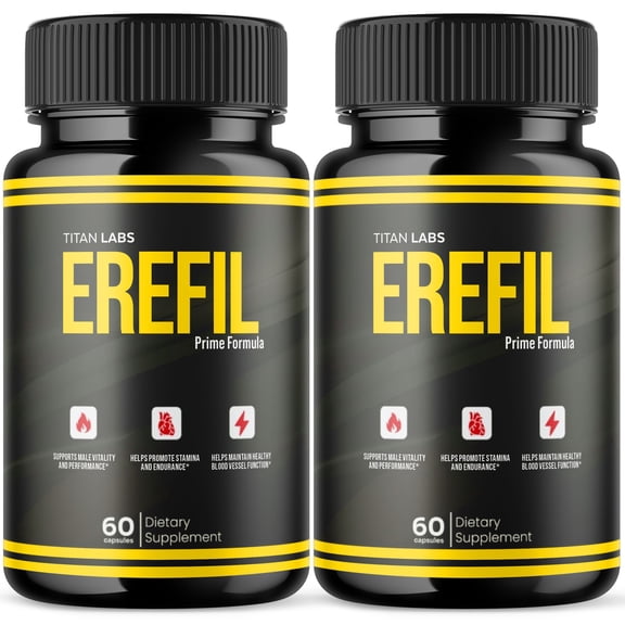 Erefil Advanced Formula Natural Supplement Pills for Max Strength 120 Capsules