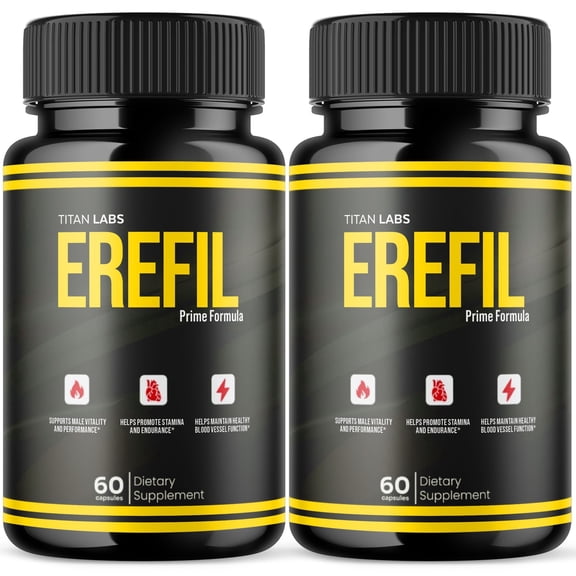 Erefil Advanced Formula Natural Supplement Pills for Max Strength 120 Capsules