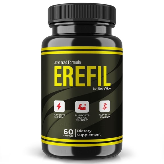 Erefil - Original Erefil Capsules with a Natural Daily Blend for Wellness | Clean, Gentle, Easy-to-Swallow Pills (60 Capsules)