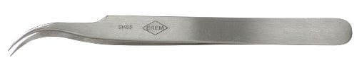 APEX CRESCENT 7SASL EREM S/S CURVED POINT TWEEZER ITALY