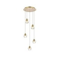 thumbnail image 1 of Eren 5 lights Gold pendant, 1 of 8