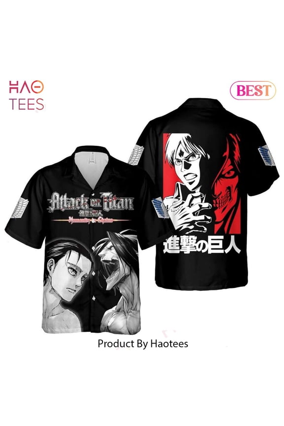 Eren Titan Mode Hawaiian Shirt Attack On Titan Anime Shirt for Men Women