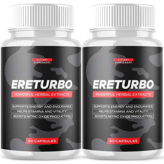 Ereturbo Advanced Formula Pills All Natural Vitamin Supplement Ere Turbo 120 Capsules