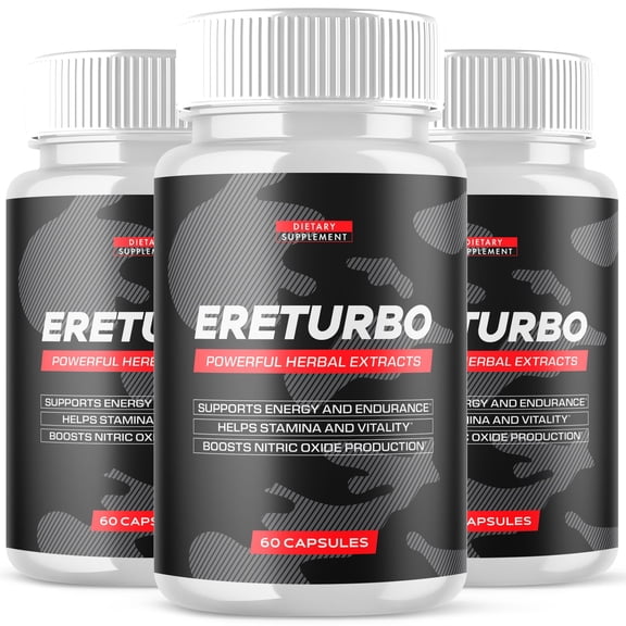 Ereturbo Advanced Formula Pills All Natural Vitamin Supplement Ere Turbo 180 Capsules
