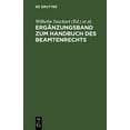 thumbnail image 1 of ErgÃ¤nzungsband Zum Handbuch Des Beamtenrechts: (Stand Vom 1. 8. 1940), (Hardcover), 1 of 1