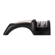 Ergo Chef Fastedge 2 Stage Knife Sharpener, Tabletop Kitchen Knife Sharpener, Tungsten Carbide and Ceramic Inserts, Black