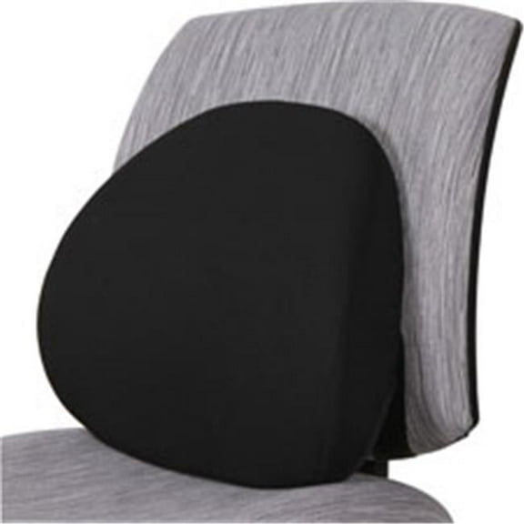 Ergo Fabric Lumbar Back Support, Black - 17.8 x 4.5 x 13.1 in.
