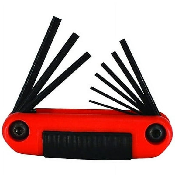 Ergo-Fold Hex Key Set, 9 Per Set, Hex Tip, Inch | Bundle of 5 Sets