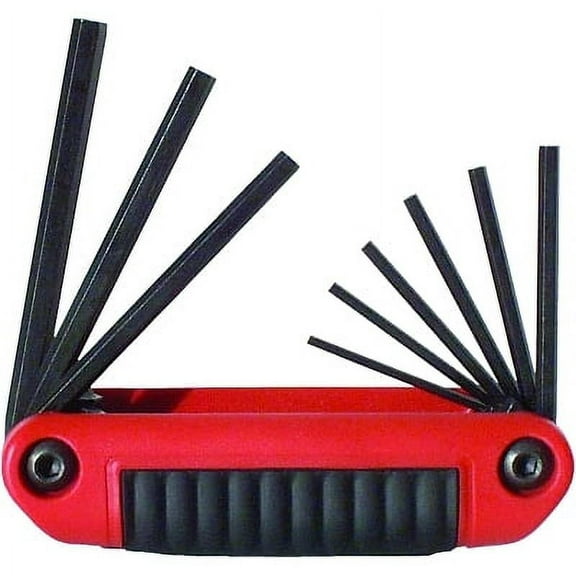 Ergo-Fold Hex Key Set, 9 Per Set, Hex Tip, Inch | Bundle of 5 Sets