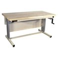 thumbnail image 1 of Ergo-Line Workstation, Solid Maple, Light Beige Frame - 60 x 30 x 30 in. To 42 in., 1 of 1