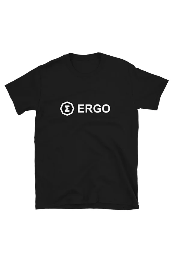 Ergo Logo T-shirt ERG Crypto Trader Gift Black Tee | eBay