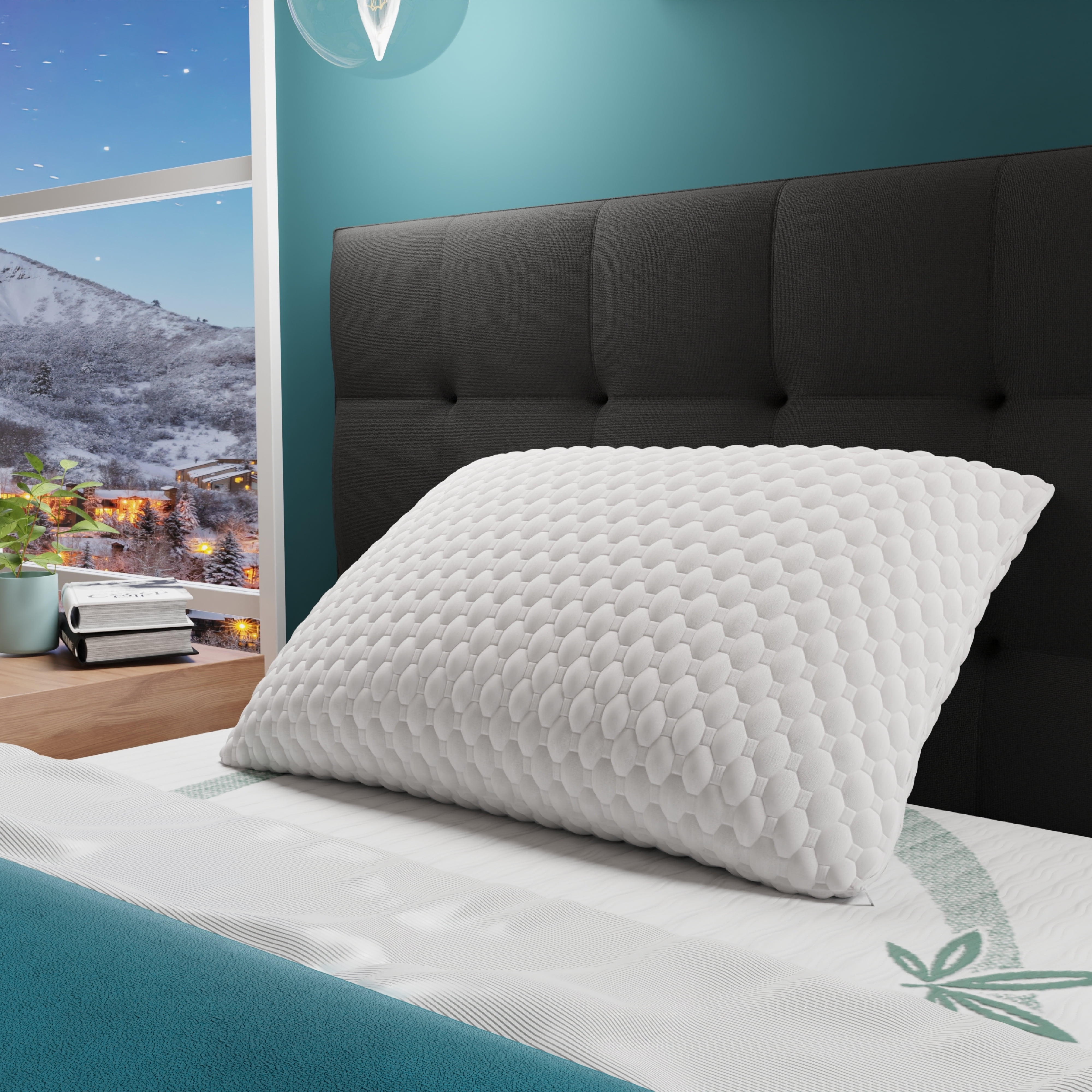 Ergo-Pedic ZenCloud Calming Shredded Gel Memory Foam Pillow, King Size ...