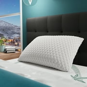 Ergo-Pedic ZenCloud Calming Shredded Gel Memory Foam Pillow, Queen Size, Adjustable With Extra Fill