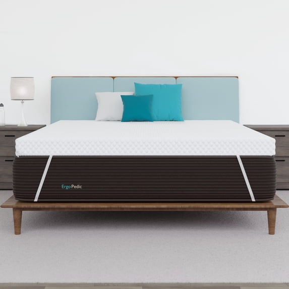 Ergo-Pedic ZenWave With CopperCell 3” Full Cooling And Calming Gel Memory Foam Mattress Topper, Washable Cover