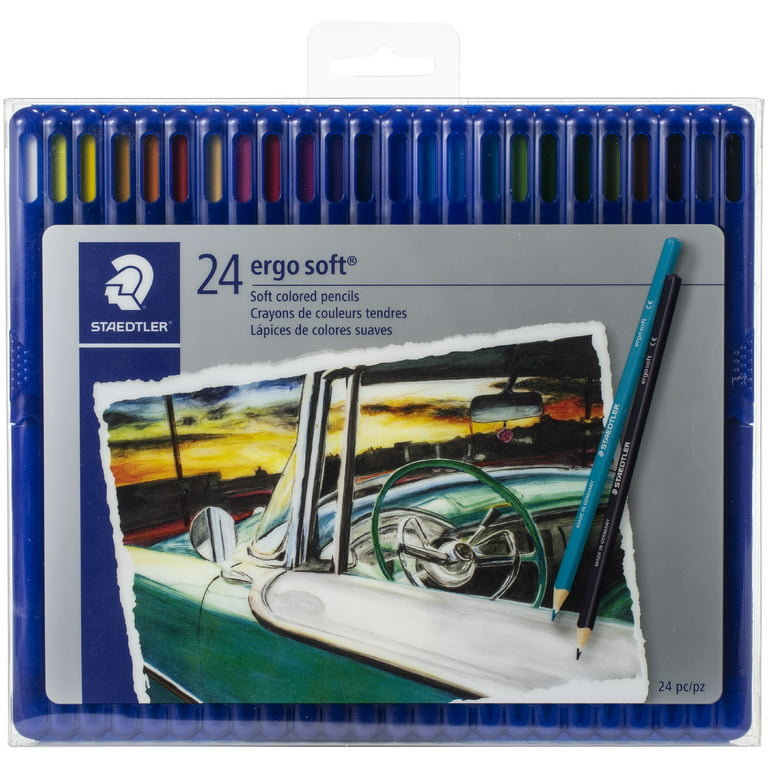 Staedtler Coloured Pencils - Ergosoft - 24 pcs » Cheap Delivery