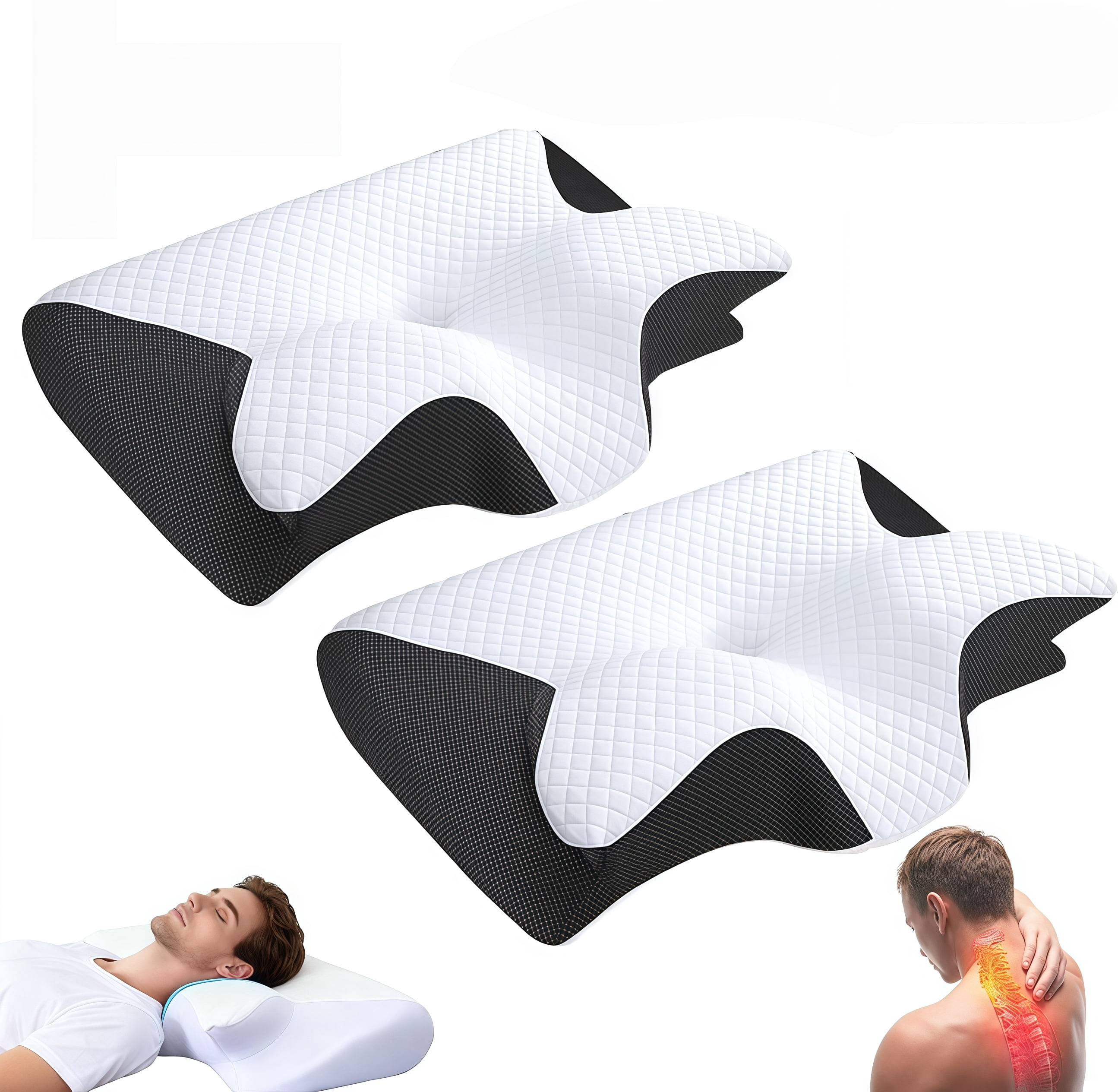 Ergo Z Pillow, 2026 Upgraded Lightweight Memory Foam 2 in 1