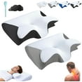 thumbnail image 1 of Ergo Z Pillow, 2026 Upgraded Lightweight Memory Foam 2 in 1 Ergonomic Pillow, Relieve Spine Improves Deep Sleep Quality for Side & Back Sleepers (Gray), 1 of 6