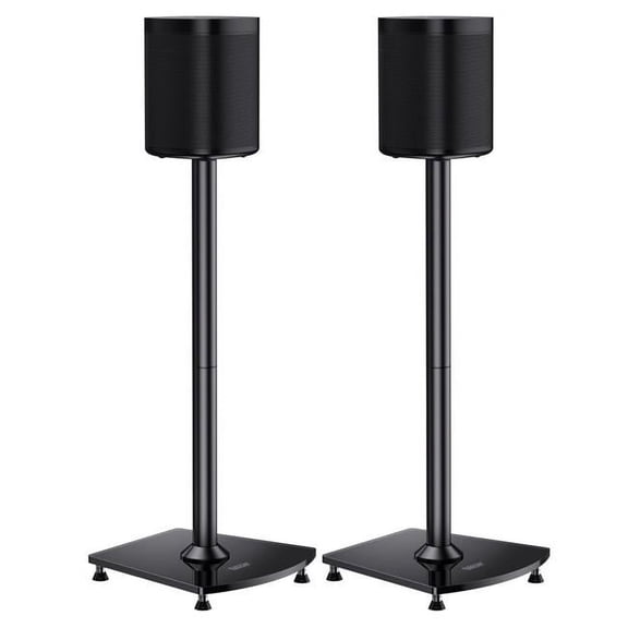 ErgoAV ERSSM1-01B-EAV ErgoAV 1-Pair Fixed Height Sonos Speaker Stands 34'