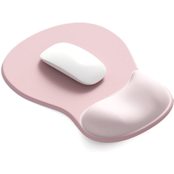 ErgoComfort Gel Wrist Rest Mouse Pad-Ergonomic Office Mousepad with Wrist Support-Non-Slip, Design Desk Accessories Mat for Home&Game Decor (02Pink Serenity)
