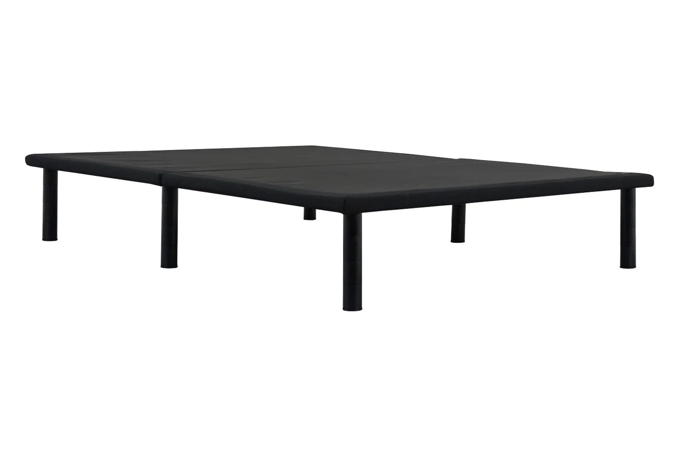 Black Steel Split California King Platform Bed Frame