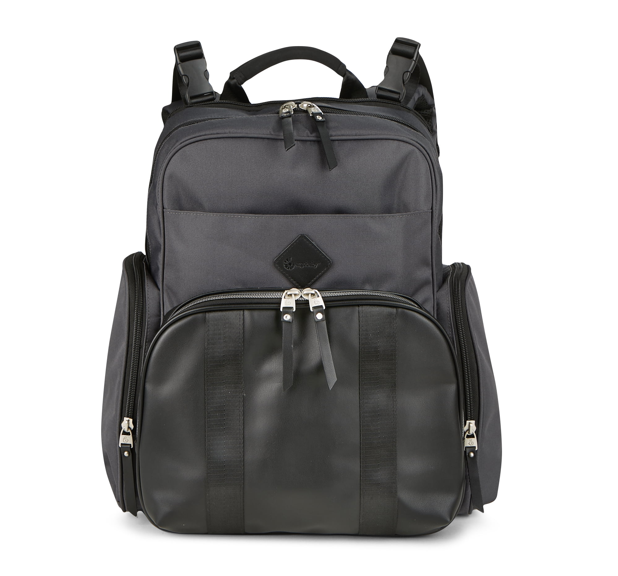 Ergobaby Anywhere I Go Adjustable Backpack Diaper Bag with Changing Pad, Black