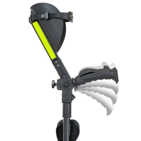 Ergobaum Junior Ergonomic Forearm Crutches- Juvenile- Black