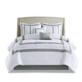 thumbnail image 1 of Ergode 8 Piece Embroidered Comforter Set - King Size, Hotel Style Luxury, White with Exquisite Embroidery, Hypoallergenic, Machine Washable, 1 of 5
