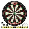 thumbnail image 1 of Ergode AIM 360 Sisal Dartboard - 17.75" Self-Healing Fibers, No Bounce-Outs, Movable Training Targets, Diamond Markings, Detachable Number Ring, 1 of 2