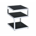 thumbnail image 1 of Ergode Accent Table Chrome & Black Glass, 1 of 1