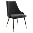 thumbnail image 1 of Ergode Adorn Tufted Performance Velvet Dining Side Chair - Black, 1 of 5