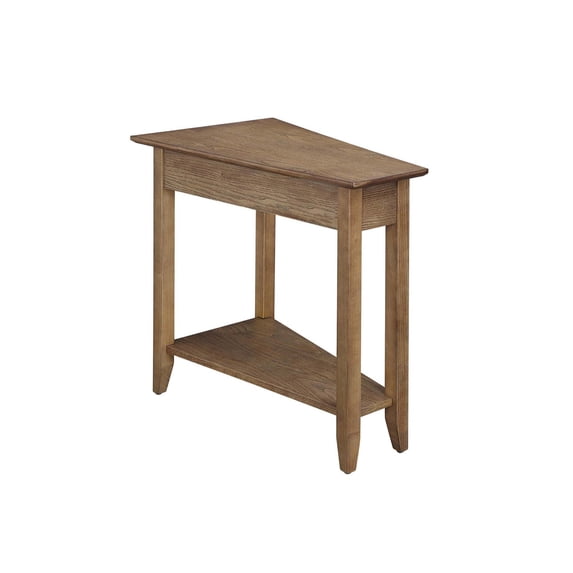American Heritage Wedge End Table with Shelf - Stylish Design, Rich Colors, Additional Storage - Perfect for Any Space - Enhance Room Decor