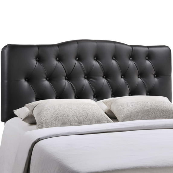 Ergode Annabel King Upholstered Vinyl Headboard - Black