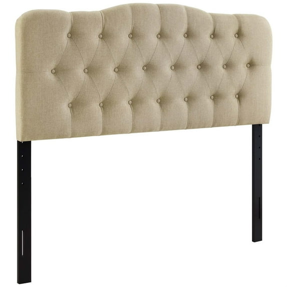 Ergode Annabel Queen Upholstered Fabric Headboard - Beige