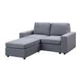 thumbnail image 1 of Ergode Arroyo Light Gray Linen Reversible Loveseat Chaise, 1 of 3