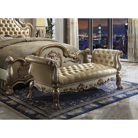 Ergode Bench Bone PU & Gold Patina