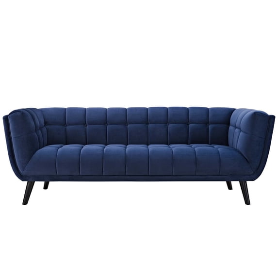Ergode Bestow Performance Velvet Sofa - Navy