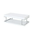 thumbnail image 1 of Ergode Coffee Table White High Gloss & Chrome, 1 of 4