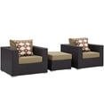 thumbnail image 1 of Ergode Convene 3 Piece Outdoor Patio Sofa Set - Espresso Mocha, 1 of 5