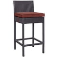 thumbnail image 1 of Ergode Convene Outdoor Patio Fabric Bar Stool - Espresso Currant, 1 of 2