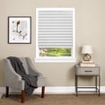 thumbnail image 1 of Ergode Cordless 1-2-3 Vinyl Room Darkening Pleated Window Shade - 36x75 - White, 1 of 3
