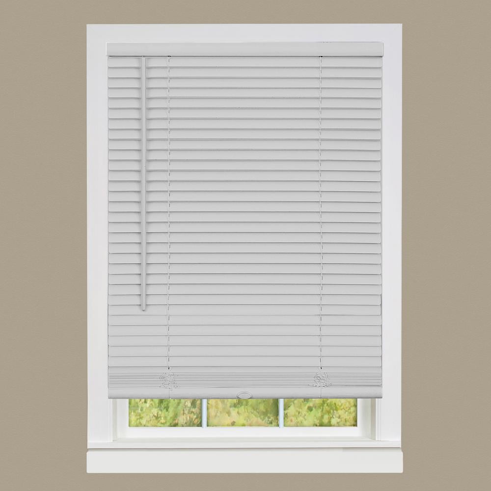 Achim Home Furnishing Window Blinds: GII Cordless Deluxe Sundown Room Darkening Mini Blinds (Gray, 30" x 64")