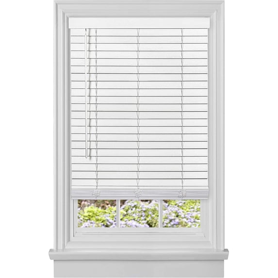 Ergode Cordless GII Madera Falsa 2" Faux Wood Plantation Blind 30x64 - White