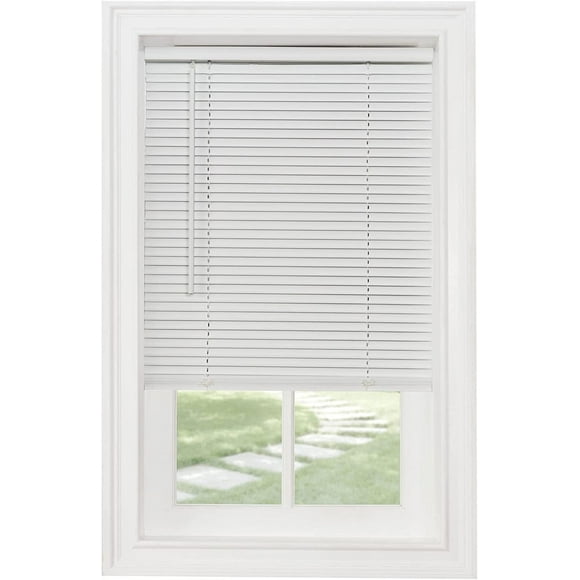 Ergode Cordless GII Morningstar 1" PVC Blind - Light Filtering & Privacy - Tilt Wand & Cordless Lift - 31x72 White