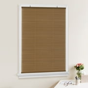 Ergode Cordless Solstice Vinyl Roll-Up Blind 36"W x 72"L, Woodtone