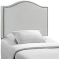 thumbnail image 1 of Ergode Curl Twin Nailhead Upholstered Headboard - Sky Gray, 1 of 4