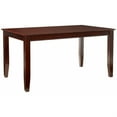 thumbnail image 1 of 7-Piece Kitchen Dinette Set , Traditional Style , Eco-Friendly , 100% Asian Hardwood , Butterfly Leaf , Mahogany Finish , Wood/Linen/Faux Leather Seats, 1 of 2