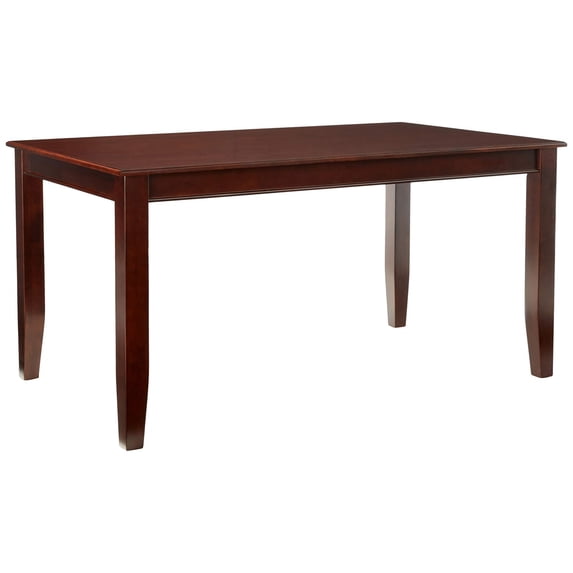 7-Piece Kitchen Dinette Set , Traditional Style , Eco-Friendly , 100% Asian Hardwood , Butterfly Leaf , Mahogany Finish , Wood/Linen/Faux Leather Seats