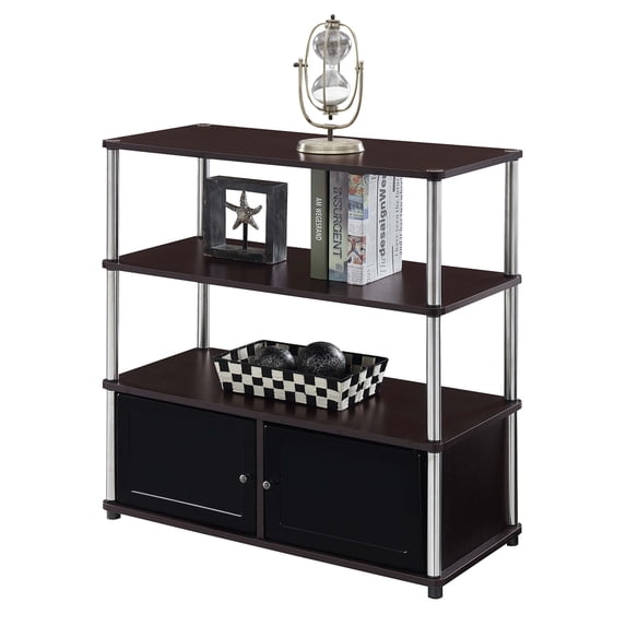 Ergode Designs2Go Highboy TV Stand - Modern Design, 4 Tiers, Durable Construction, Easy Assembly - Ideal for Living Room or Home Study