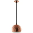thumbnail image 1 of Ergode Dimple 10" Half-Sphere Rose Gold Pendant Light -, 1 of 5