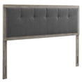 thumbnail image 1 of Ergode Draper Tufted Twin Fabric and Wood Headboard - Gray Charcoal, 1 of 5